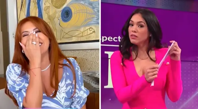 Jazmín Pinedo reconoce que utiliza un papel para responder.