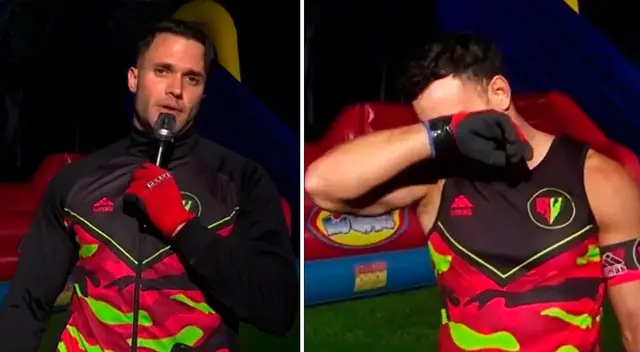 Fabio Agostini casi pierde los papeles. Fabio Agostini casi pierde los papeles.