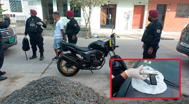 Detenido con arma de fuego.