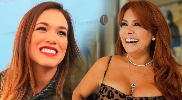 Jazmín Pinedo y la vez que se rindió ante Magaly Medina.