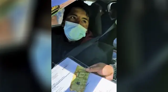 Chofer quiso dar coima a policía en Huancayo y termina siendo detenido