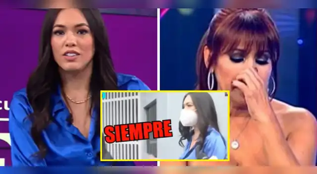 Jazmín Pinedo opina tras enfrentamiento con Magaly. Jazmín Pinedo opina tras enfrentamiento con Magaly.