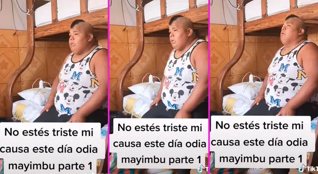 Mayimbú no pudo contener las lágrimas al recordar el abandono de su progenitor. Mayimbú no pudo contener las lágrimas al recordar el abandono de su progenitor.