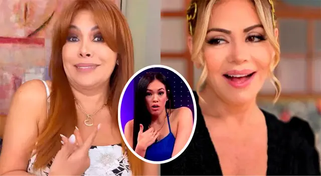Magaly Medina le pide a Gisela Valcárcel aceptar que le gusta la 'cochinadita'.