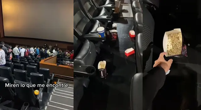 Peculiar escena de un joven en el cine se hizo viral en las redes sociales.