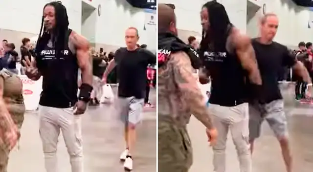 El sujeto identificado como Mark Mike publicó un video de él mismo en una atrevida situación.