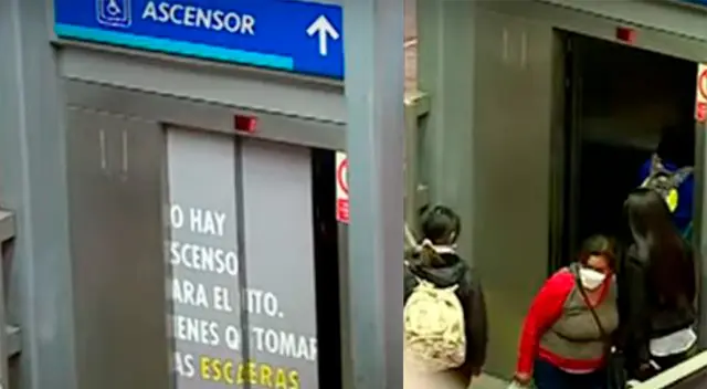 Usuarios del Metropolitano solicitaron al personal que controle el uso correcto de los ascensores. Usuarios del Metropolitano solicitaron al personal que controle el uso correcto de los ascensores.