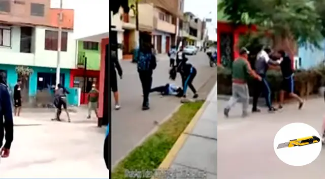 Callao: escolares se agarran a golpes al salir de clases y uno usa cúter para cortar a otro [VIDEO]