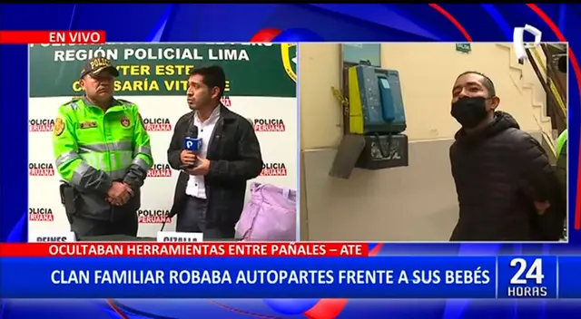 Ate: clan familiar usaba pañales de bebé para ocultar herramientas para robar vehículos [VIDEO]