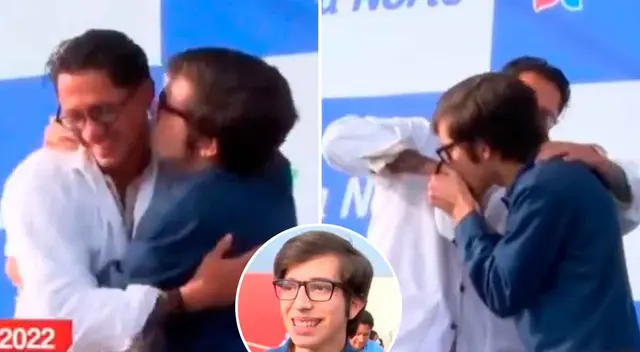 Gianluca Lapadula se llevó el cariño de todos los hinchas que llegaron hasta Plaza Norte.