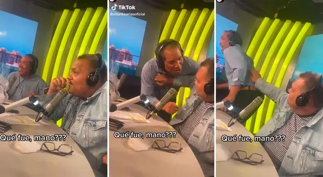 Los hombres de fútbol realizaron un curioso momento en la cabina de RPP. Los hombres de fútbol realizaron un curioso momento en la cabina de RPP.