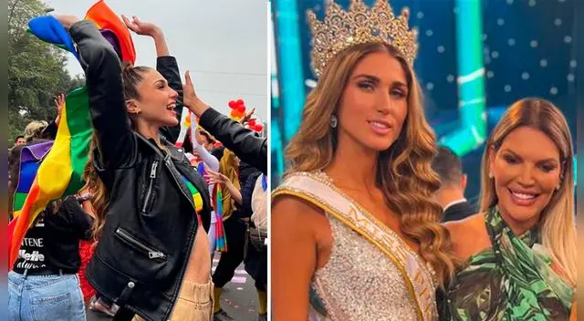 Alessia Rovegno emocionada tras asistir a marcha del Orgullo. Alessia Rovegno emocionada tras asistir a marcha del Orgullo.