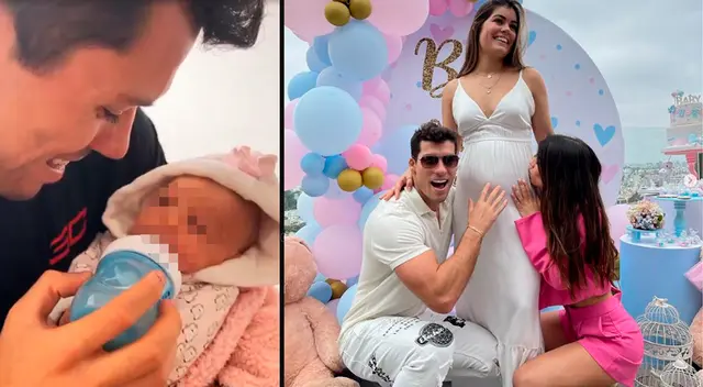 Patricio Parodi chocho con su sobrina.