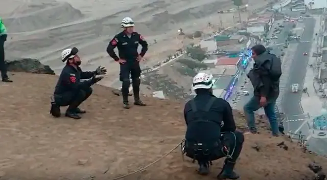 PNP salva a hombre que intentó suicidarse.