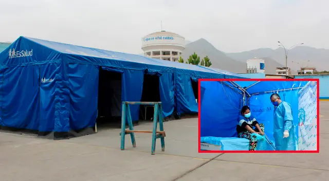 Carpas donde se atienden a más pacientes. Carpas donde se atienden a más pacientes.