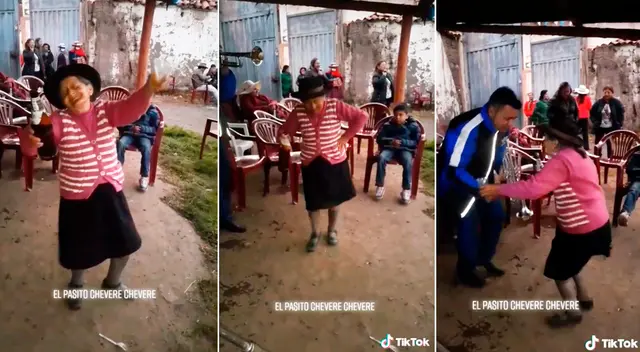 Según los usuarios, esta adulta mayor viene siendo protagonista de varios videos virales en la que se ve bailando.