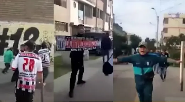 Ate: hinchas de Alianza Lima causan destrozos en una calle reclamando que Ate: hinchas de Alianza Lima causan destrozos en una calle reclamando que