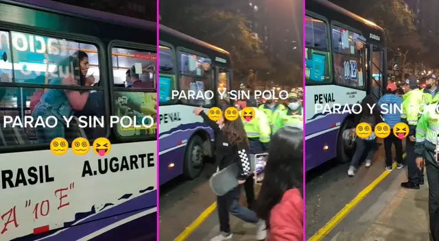 La joven no esperó a que la señora bajara y subió corriendo a pelear. La joven no esperó a que la señora bajara y subió corriendo a pelear.