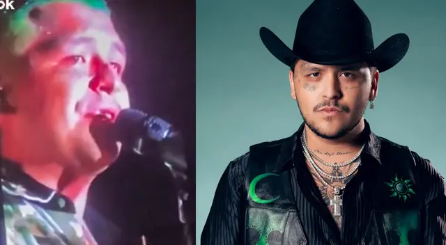 Christian Nodal rompe en llanto en pleno concierto y se confiesa