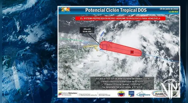 Alerta por la llegada del ciclón tropical a Venezuela y otros estados.