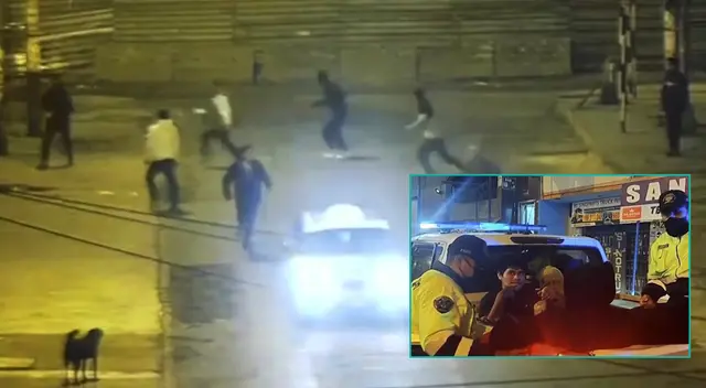 Pandilleros lanzan piedras y palos a padre e hijo para robarles.