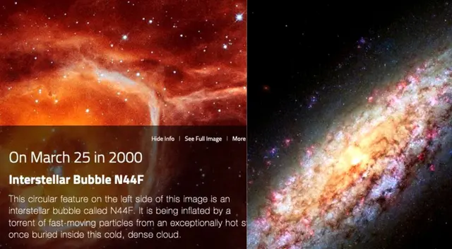 Te indica datos como qué galaxía pertenece.