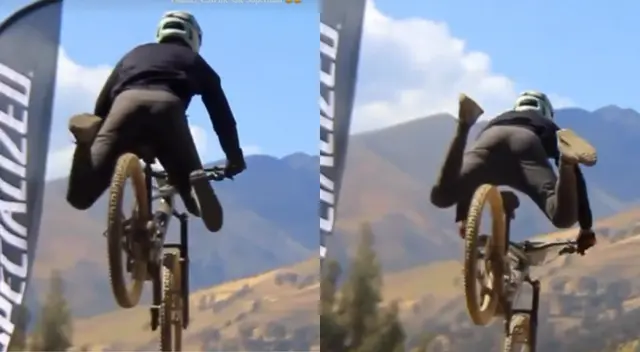 Hugo García se salva de tremenda caída.