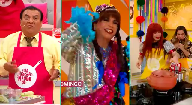 Manolo Rojas, La Uchulú, La Chola Chabuca y Leslie Moscoso en Esta cocina mando yo. Manolo Rojas, La Uchulú, La Chola Chabuca y Leslie Moscoso en Esta cocina mando yo.