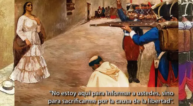 Ella enviaba cartas al ejército patriota sobre los movimientos realistas.