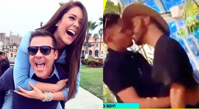 Karen Schwarz y Adolfo Aguilar son amigos fuera de pantallas Karen Schwarz y Adolfo Aguilar son amigos fuera de pantallas