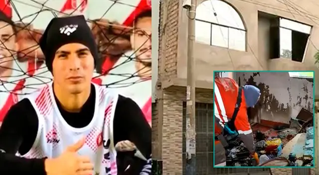 Habitación de jugador de fútbol  quedó completamente calcinada.