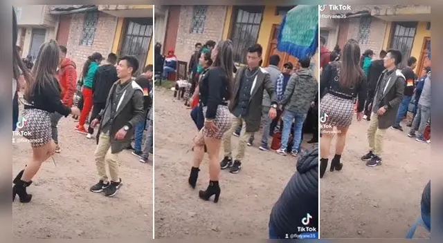 La peculiar coreografía de la joven la rompió en las redes sociales.