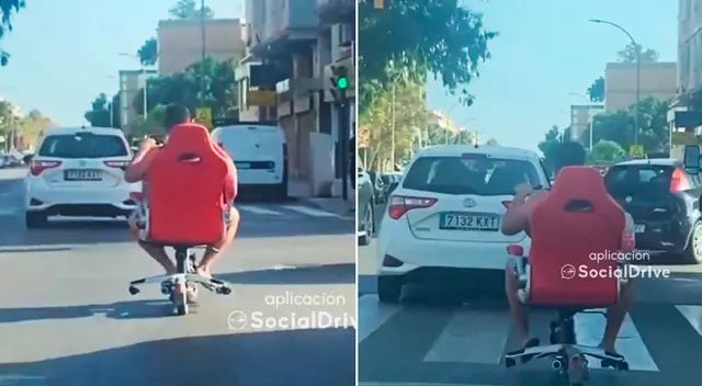 Español inventó un novedoso transporte público para circular por las calles de Málaga. Español inventó un novedoso transporte público para circular por las calles de Málaga.