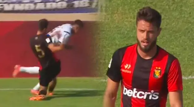 Melgar quedó con 10 jugadores por expulsión de Alec Deneumostier