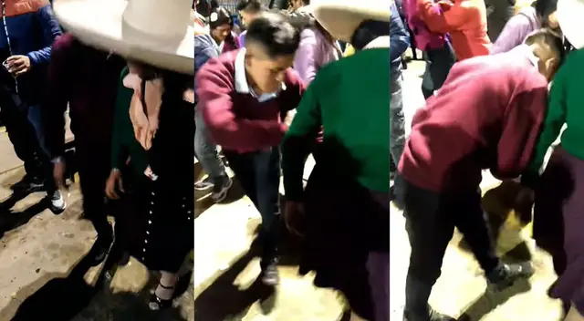 Singular escena de una pareja de baile se hizo viral en las redes sociales. Singular escena de una pareja de baile se hizo viral en las redes sociales.