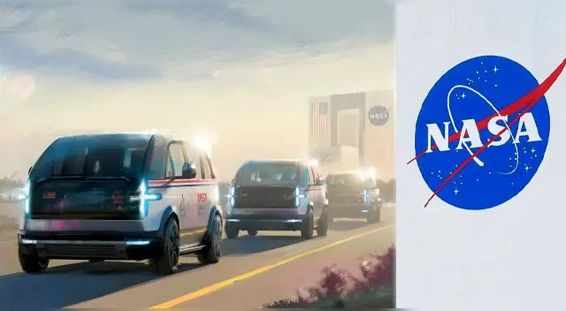Presentan las primeras furgonetas de la NASA diseñadas por la empresa Canoo.