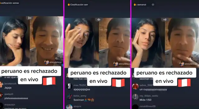El joven quiso conquistar a la internauta, pero ella lo rechazó. El joven quiso conquistar a la internauta, pero ella lo rechazó.