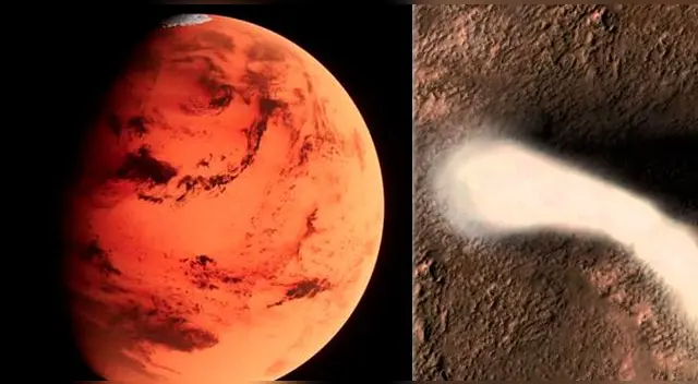 Entérate qué es un polvo de diablo en Marte. Entérate qué es un polvo de diablo en Marte.