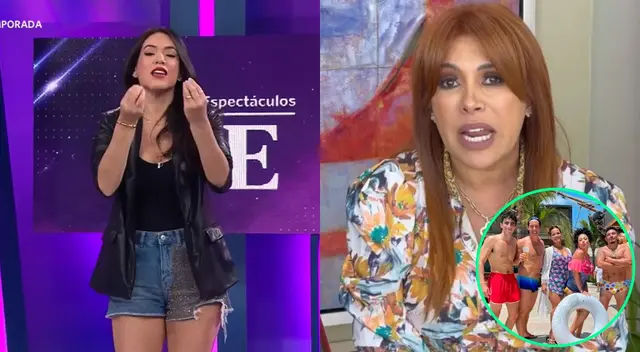 Jazmín Pinedo sorprendió al echarle flores a Al fondo hay sitio. ¿Qué dirá Magaly Medina?