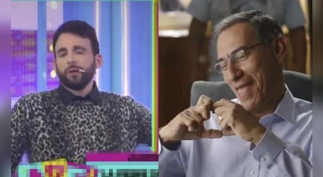 Rodrigo González avergonzado de Martín Vizcarra.