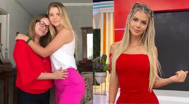Brunella Horna muestra la forma en que su mamá la cuida.