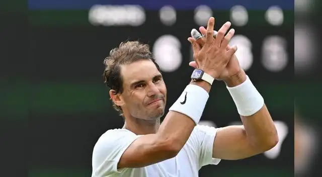 No va. Rafael Nadal estaba a un partido de la final de Wimbledon 2022.