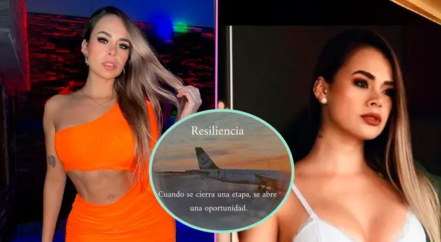 Jossmery Toledo reflexiona sobre la resiliencia con imagen de avión. Jossmery Toledo reflexiona sobre la resiliencia con imagen de avión.