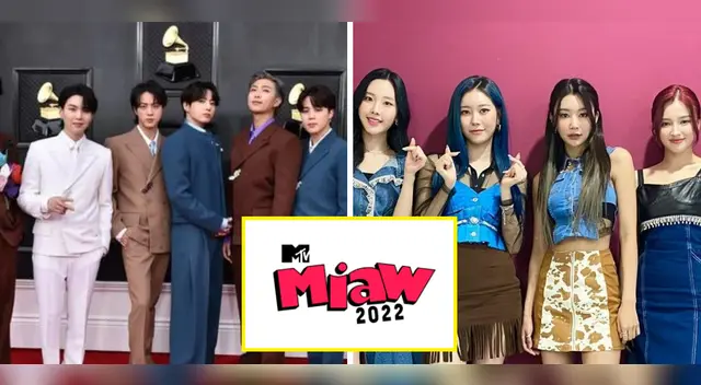 MTV Miaw 2022 tiene a varias bandas K-pop en sus nominaciones.