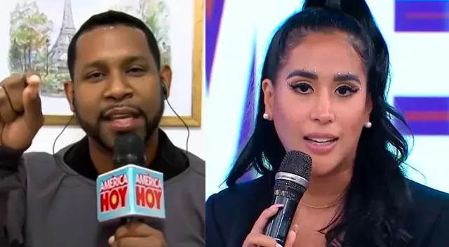 Giselo saca cara por Melissa Paredes. Giselo saca cara por Melissa Paredes.