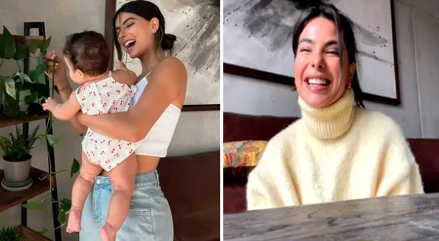 Ivana Yturbe emocionada por presentar a su hija.