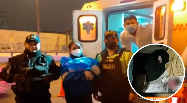 La mujer fue rápidamente conducida hasta el hospital Dos de Mayo donde viene siendo atendida por el personal médico.