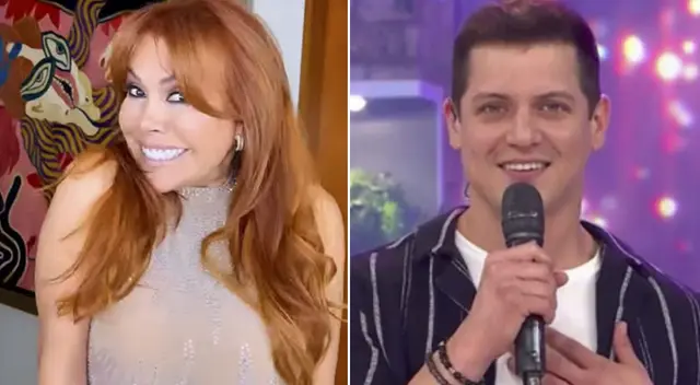 Magaly Medina arreemte contra Gino Pesaressi. Magaly Medina arreemte contra Gino Pesaressi.