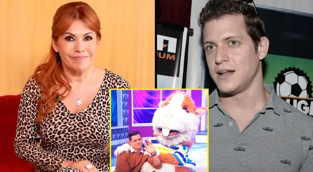 Magaly Medina apoya que el Cuy reemplace a Gino Pesaressi en conducción. Magaly Medina apoya que el Cuy reemplace a Gino Pesaressi en conducción.