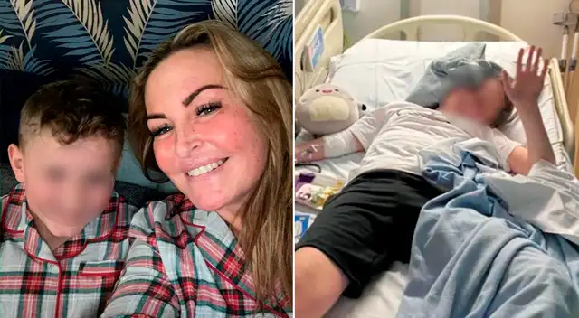 Melanie Wilford, la madre del niño, contó que él grita “las 24 horas del día” al no soportar el “viento o la lluvia” en su piel.